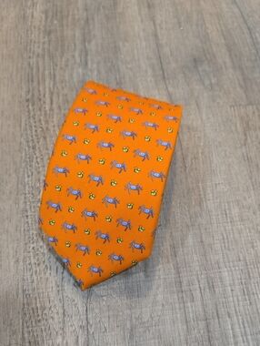 NEW!! Brooks Brothers Orange Silk Tie